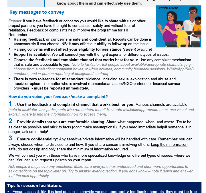 How to provide feedback or make a complaint