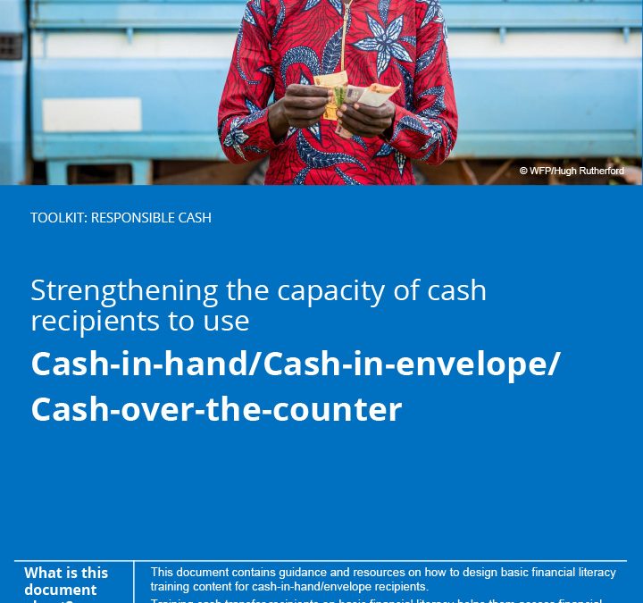 Cash-in-hand, Cash-in-envelope, Cash-over-the-counter
