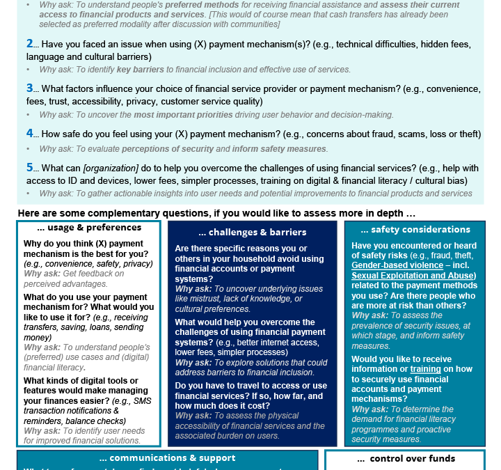 Assessing people’s preferences for payment mechanisms