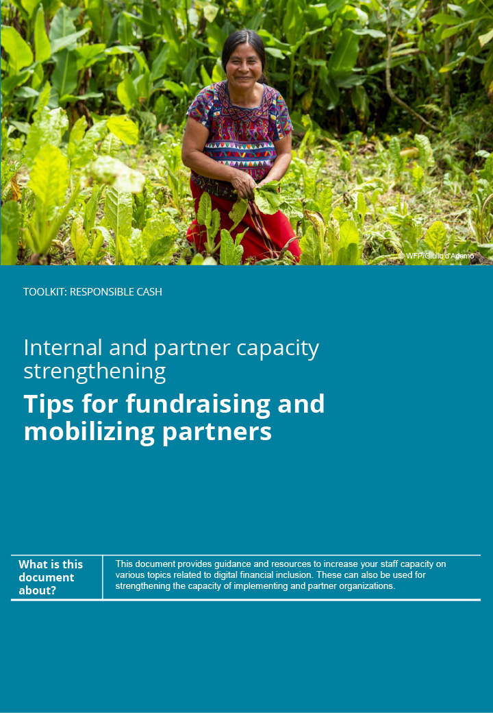 Cover: Tips for fundraising and mobilizing partners