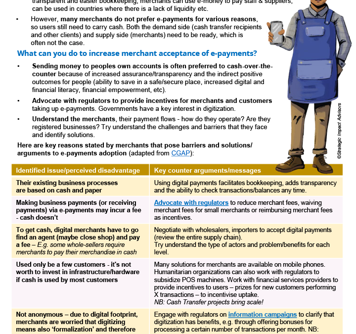 How to encourage merchants to adopt e-payments systems?