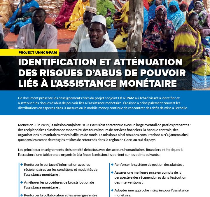 Chad: Identification et atténuation des risques d’abus de pouvoir liés à l’assistance monétaire